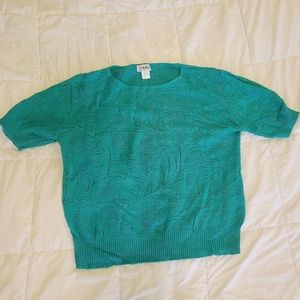 Vintage Cuddle Knit Short Sleeve Sweater